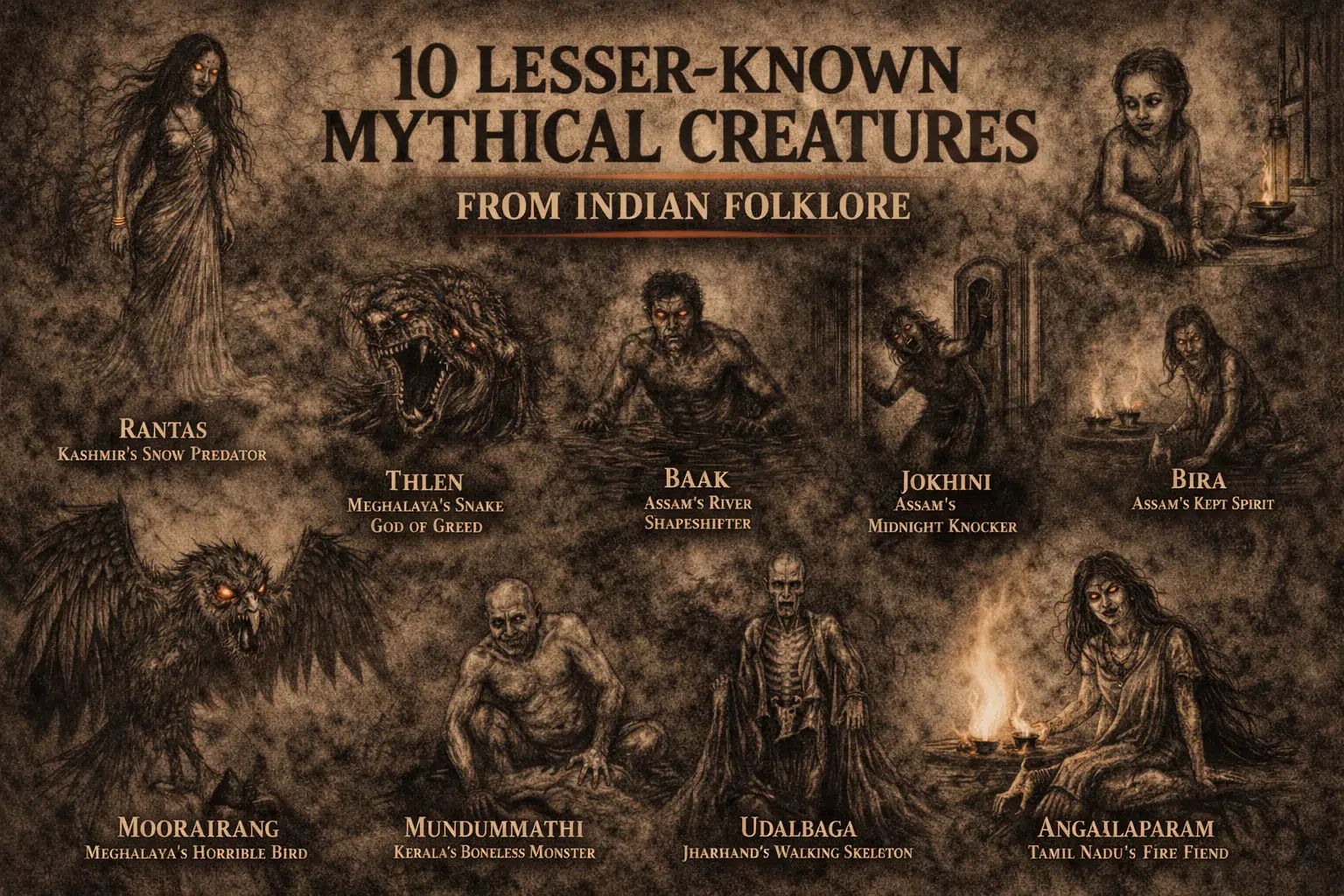 10 lesser known mythical creatures from folklore